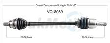 Surtrack Rear Driver Left New CV Axle Shaft VO-8089
