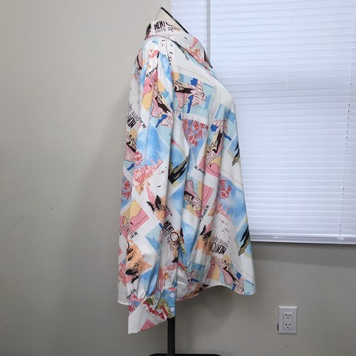 Camicia donna In' Voland con bottoni taglia 22W manica lunga collo colletto multicolore - Foto 2 di 14