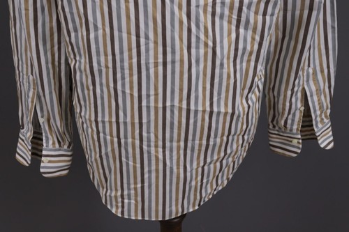 Camisa Ermenegildo Zegna Multicolor Rayas Manga Larga Abotonada Talla 42/16 - Imagen 12 de 17