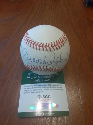Brooks Robinson Autographed Personalized SGC Autographed Baseball