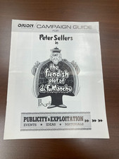 The Fiendish Plot of Dr. Fu Manchu Pressbook 1980 Complete! Uncut! Pristine!