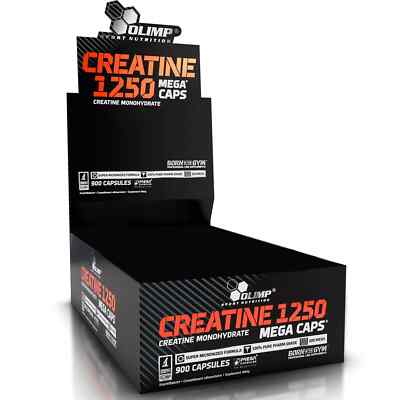 CREATINE Mega Caps 1250 Creatine Monohydrate 90-240 Capsules Muscle Growth OLIMP