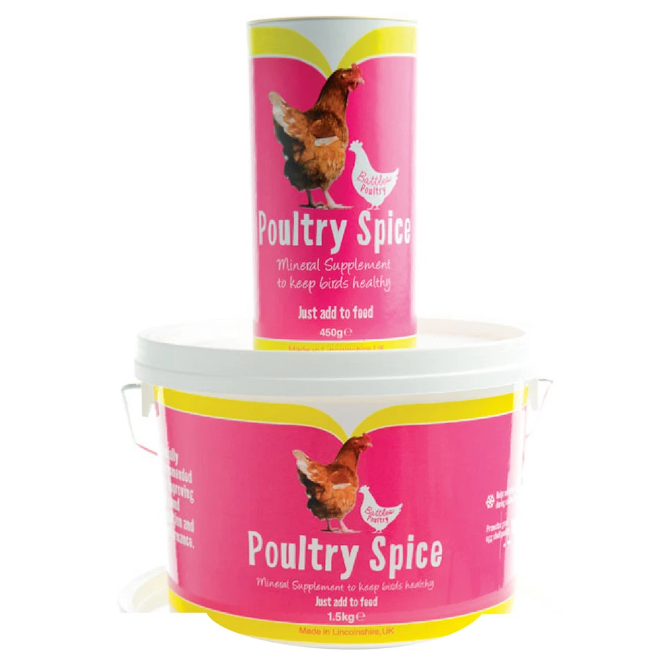 Battles Poultry Spice 450g or 1.5kg - Chicken Poultry Mineral Supplement
