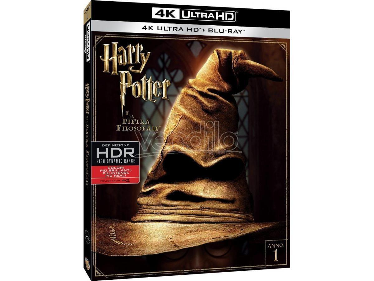 Harry Potter e La Pietra Filosofale 4K Ultra HD + Blu-Ray Warner Bros.