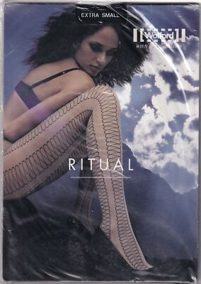 Collants WOLFORD RITUAL - 20 Deniers, Coloris Black/Black Ou Gobi/Black - Taille XS-S