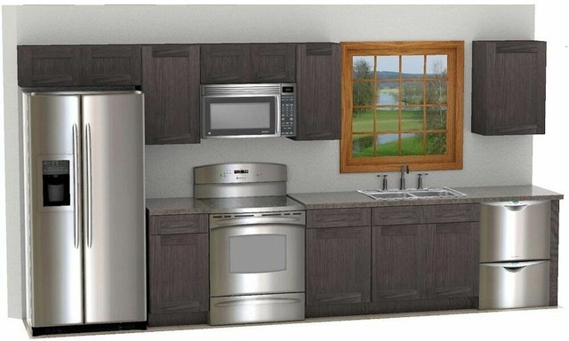 Grey Shaker Kitchen Cabinets Sample Color Chip In Rustic Econo