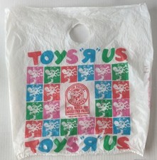 TOYS "R" US VINTAGE RARE Plastic Shopping Bag TOYS"R"US Geoffrey 19 X 19 L K 