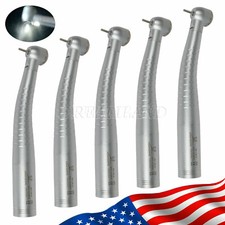 5*Dental High Speed Fiber Optic LED Turbine Handpiece Fit KaV 4Hole/6H Coupling