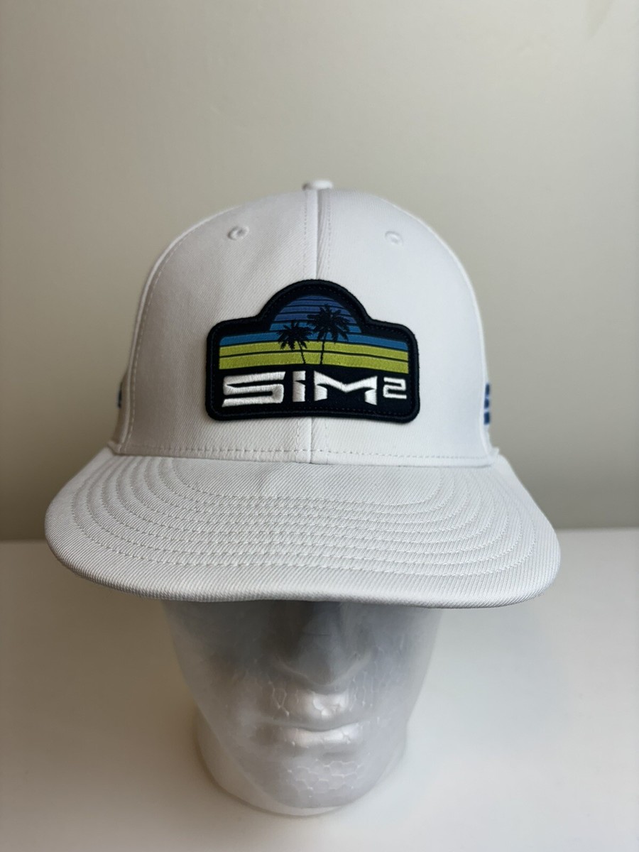 Casquette Baseball TaylorMade SIM 2 – Homme, Blanc, Logo Brodé, Ajustable