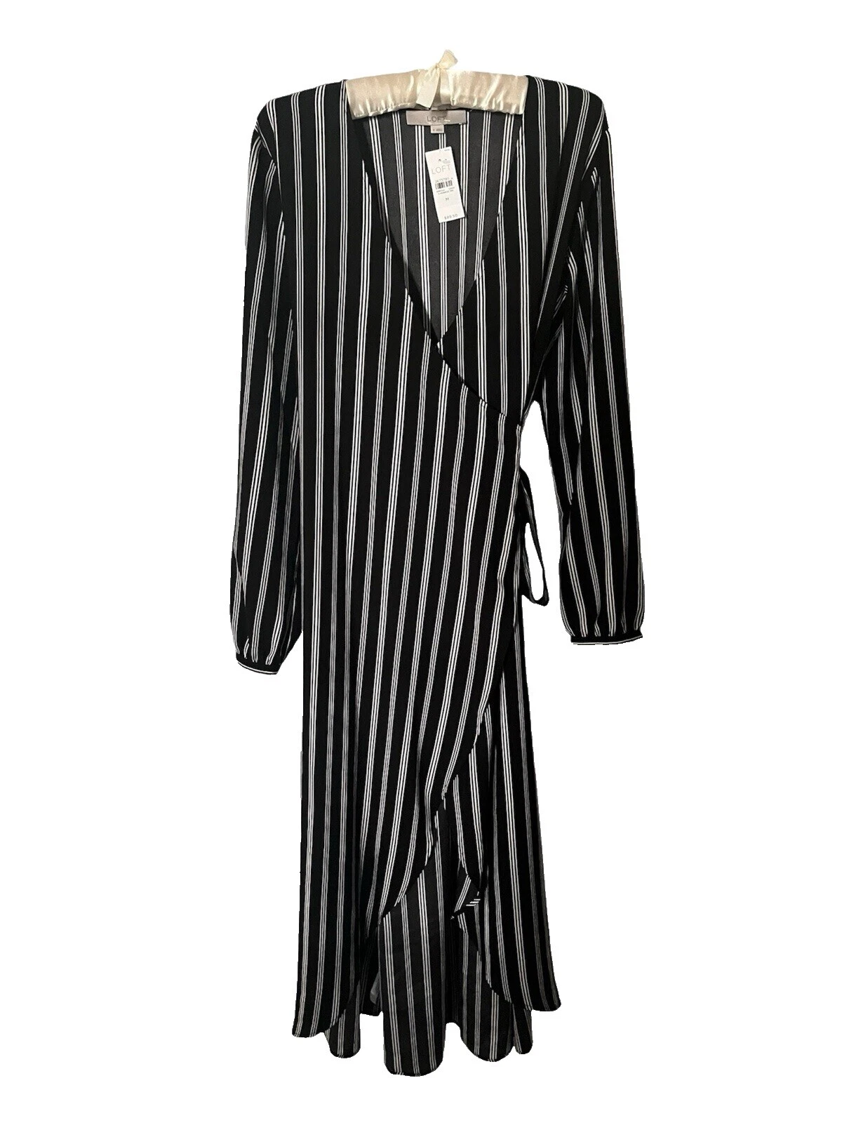 Платья с запахом в полоску формальные