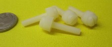 Slotted Nylon Thumb Screw, 1/4"-20 x 1.00" Length, 31/64" Head Dia, 100 Pc