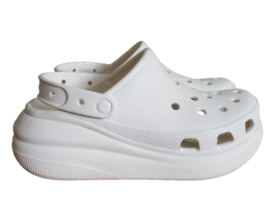 Crocs Classic Crush Platform Clog White Mens 7 Women display picture 2