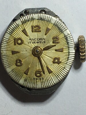 ANCORA ELOGA DAMEN ARMBANDUR WERK CAL AS 1012 WORKING /G4826
