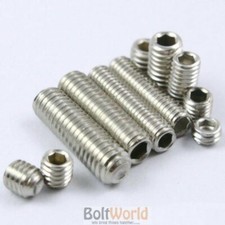 M3 M4 M5 M6 STAINLESS STEEL A2 DIN 916 SOCKET SET CUP POINT GRUB SCREWS ALLEN BW