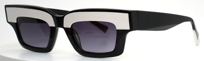 GIGI STUDIOS Contrast 6875/1 Black White Unisex Sunglasses 48-23-145 B:31