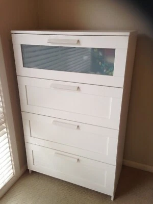 Brimnes Chest Of 4 Drawers Bedside Tables X2 Bedside Tables