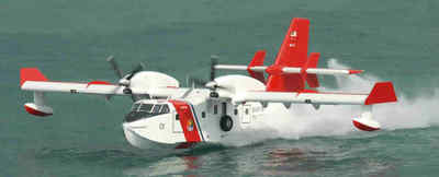 Bombardier 415 Superscooper Amphibious Airplane Wood Model Large Free Shipping