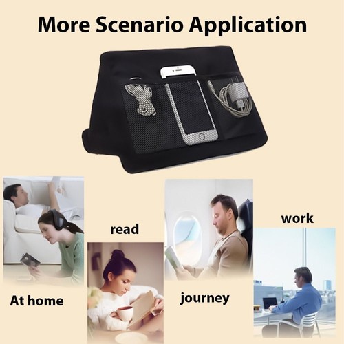 With Storage Bag Sponge Holder Reading Pillow For IPad Tablet Holder - Picture 4 of 17