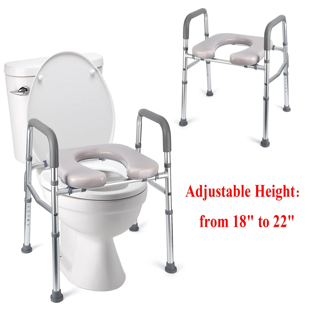 Padded elevated 2024 toilet seat