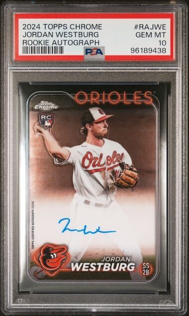💎2024 Topps Chrome Rookie Autograph #RA-JWE Jordan Westburg RC PSA 10💎