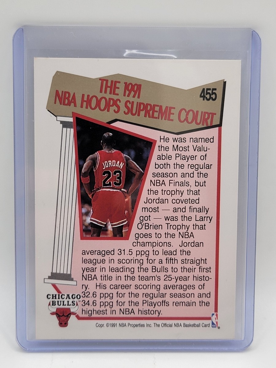 1991-92 NBA Hoops - Supreme Court #455 Michael Jordan | eBay