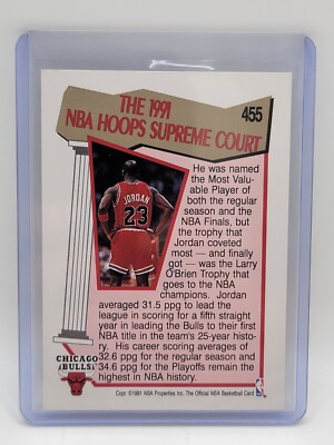 1991-92 NBA Hoops - Supreme Court #455 Michael Jordan | eBay