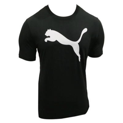 MSRP $42.99 NWT PUMA BIG CAT LOGO MEN BLACK CREW NECK SHORT SLEEVE T-SHIRT S 2XL