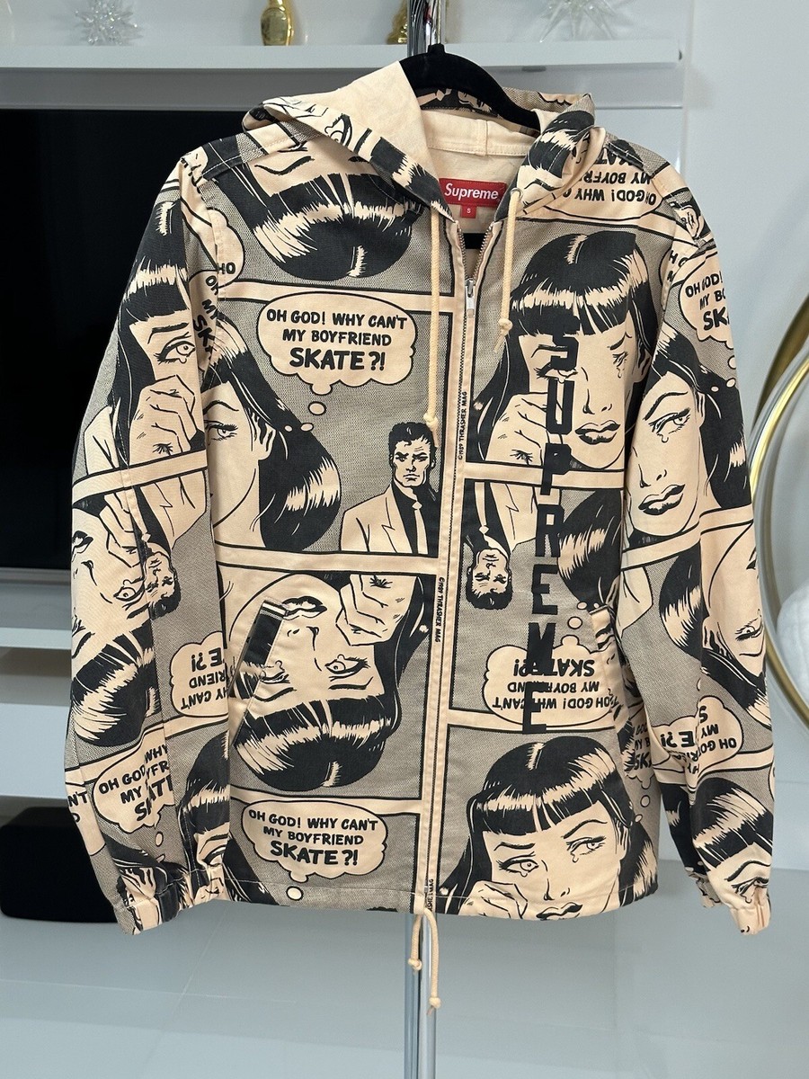 Thrasher Boyfriend Hooded Zip Up Jacket