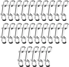 25 Pieces 4 Inch Double Ended Bolt Snap Hook, Zinc Alloy Long Trigger Clips, Two