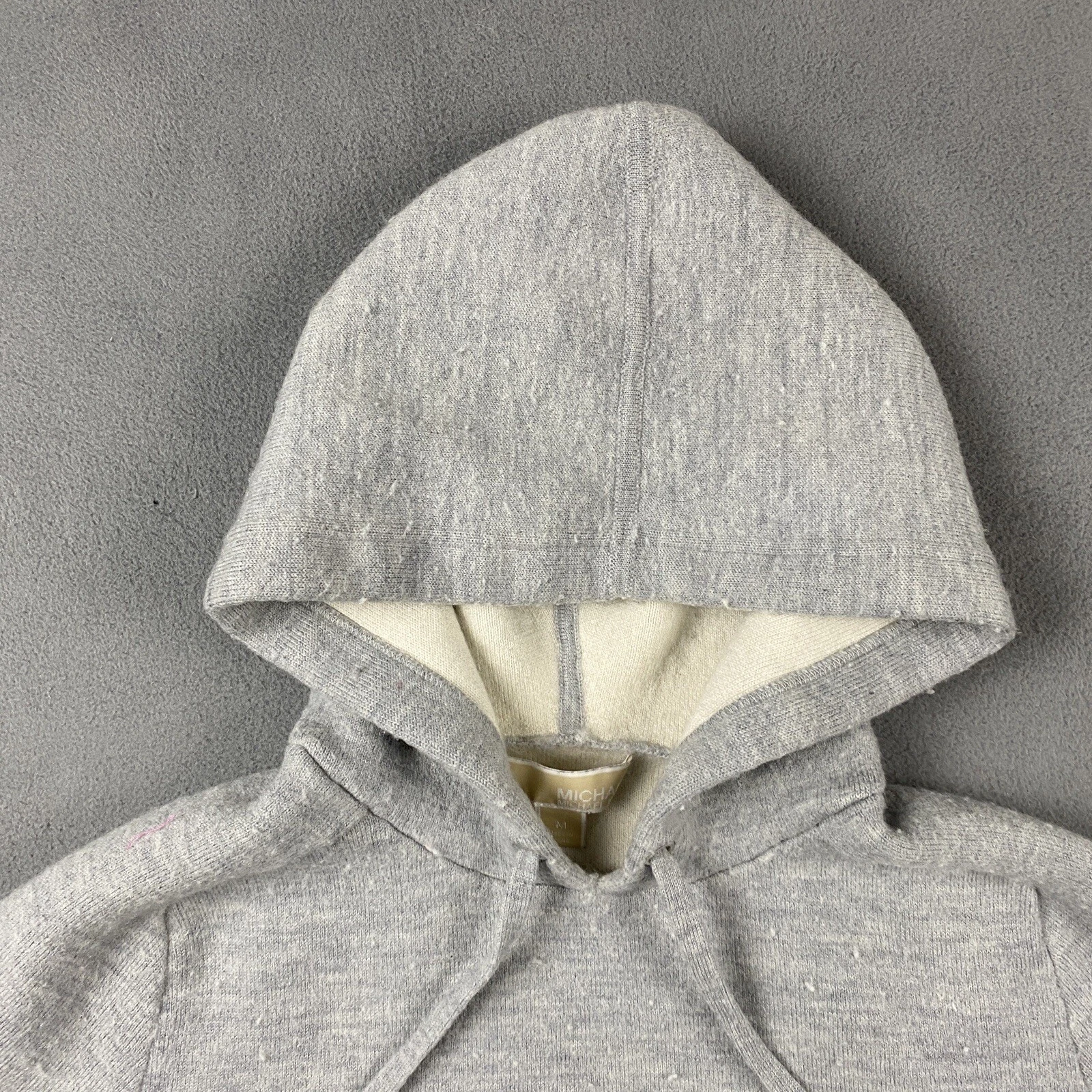 Michael Kors Maglione Donna Media Lana Pullover Felpa Felpa Felpa Con Cappuccio Logo Incantesimo