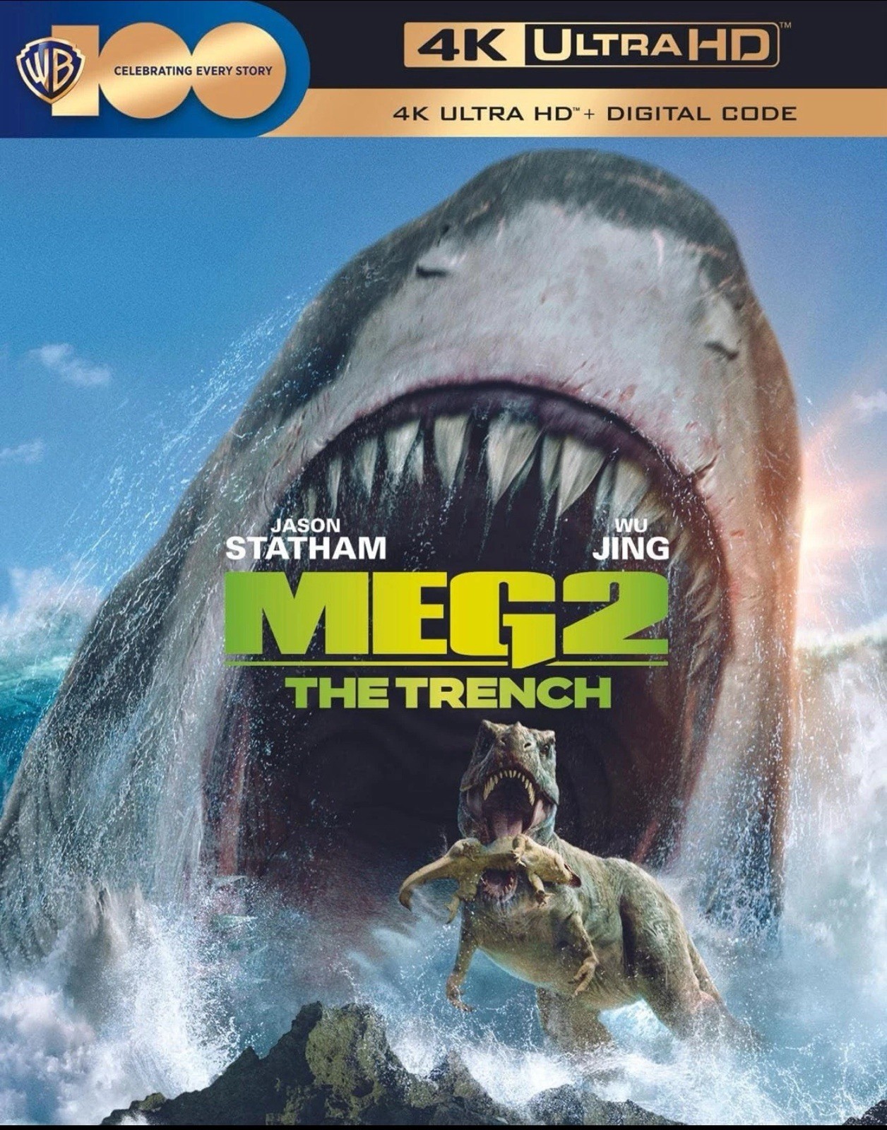 MEG 2: THE TRENCH - 4K UHD (Blu Ray) Region Free US Import