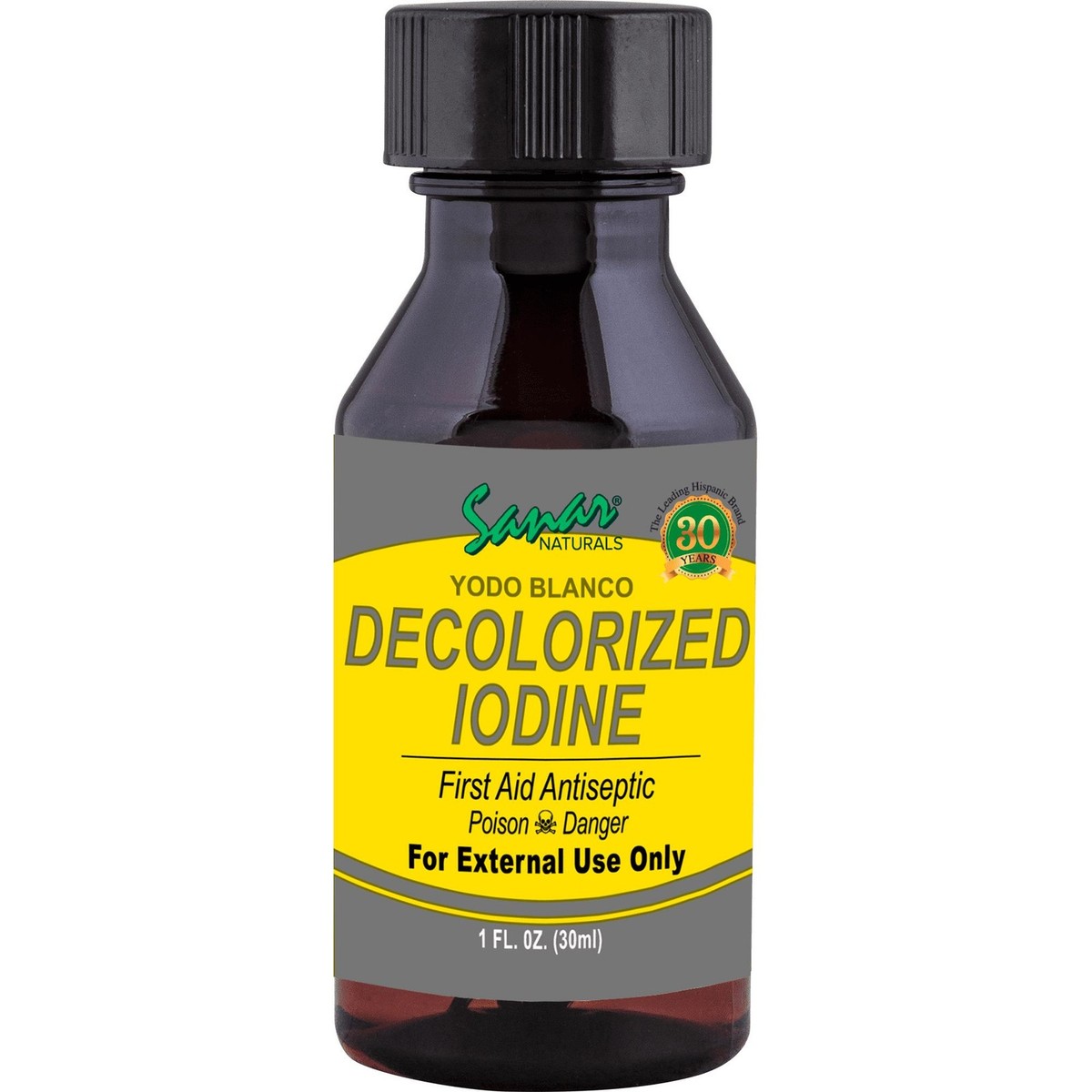 Sanar Naturals Decolorized Iodine (Yodo Blanco), First Aid