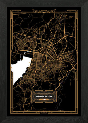 Santiago de Cuba Cuba Framed Wall Art Poster Canvas Print Picture
