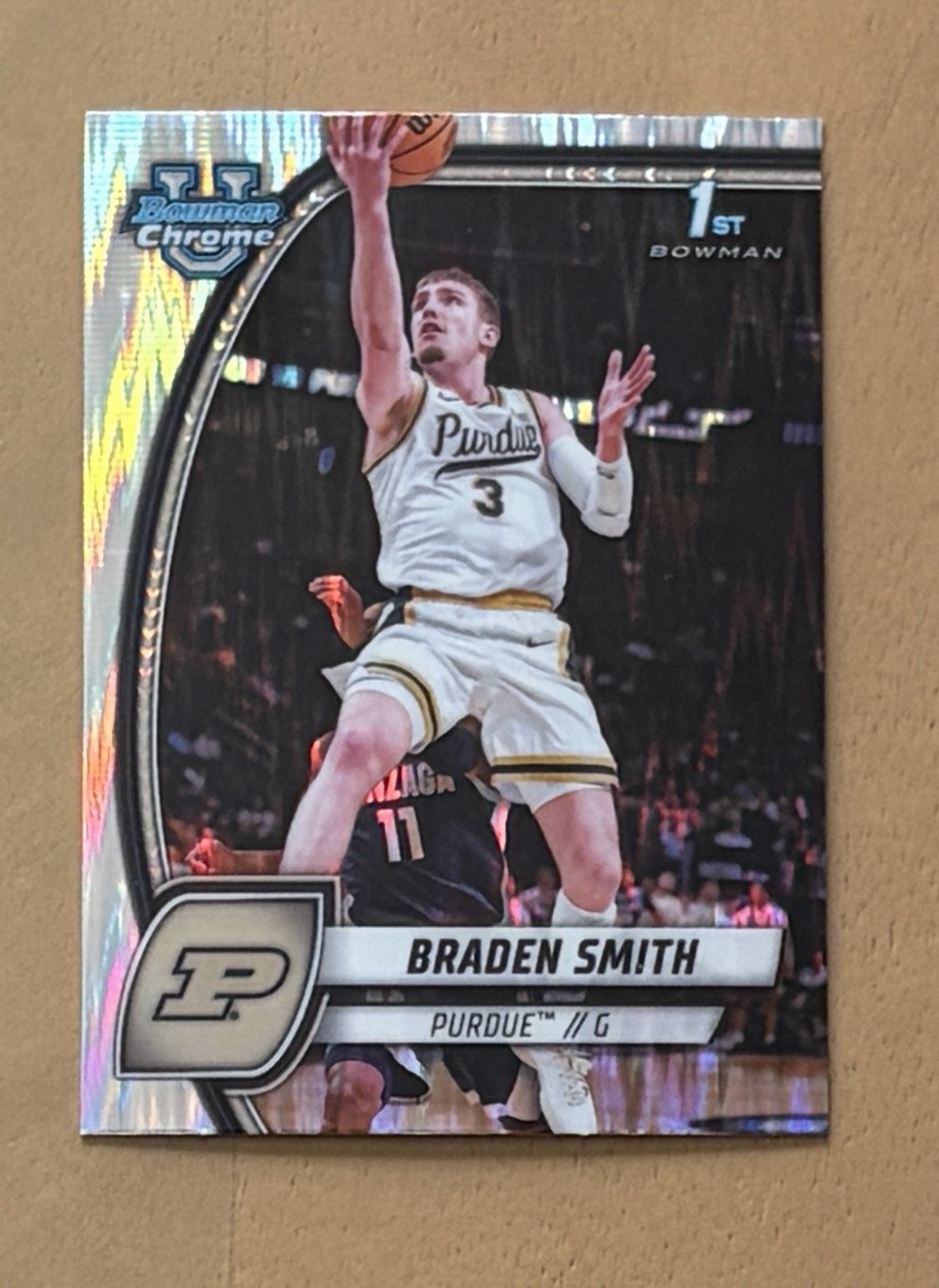 2024-25 Bowman University Chrome - Braden Smith #12 Stealth Refractor (RC)