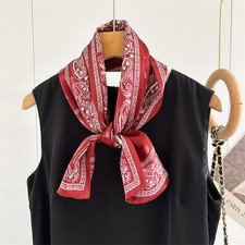 100 Mulberry Silk Scarf 150X16CM Women's Long Double sided Printed Scarf