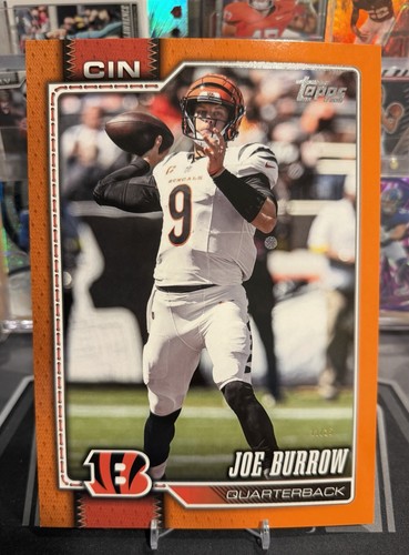 2026 Topps Flagship Joe Burrow CEOC-8 Orange /25 Oversized- Color Match- Bengals