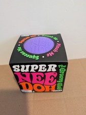 Purple Authentic Schylling Super NeeDoh SUPER Groovy Glob Squeeze Ball NEEDOH