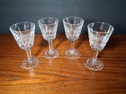 WATERFORD CRYSTAL "Lismore" Cordial Glasses 3.5" SET/4 Faceted IRELAND VINTAGE — photo 1