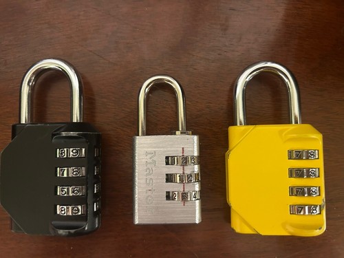 (3) Combination Padlocks 4 Digit & 3 Digit Master lock | eBay