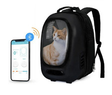 Smart App Cat PET CARRIER Backpack w/Temperature Control Fans, Shock Absorption