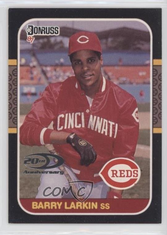 2001 Donruss Rookie Reprints 291/1987 Barry Larkin #RR19 HOF 1h1