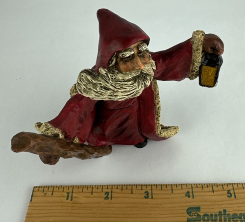 Figurine vintage Janco Studio Père Noël de l'espoir lanterne 4,5" Bert Anderson vieux monde - Photo 13/14