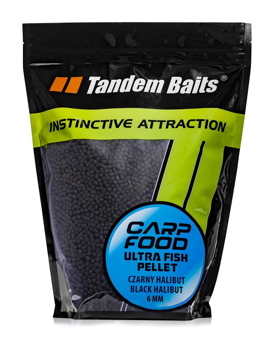 Tandem Baits Pellet ultra fish CF–1 kg–Halibut Nero 6 mm