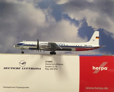 Herpa Wings 1:200  Ilyushin IL-18  Deutsche Lufthansa  573689  Modellairport500