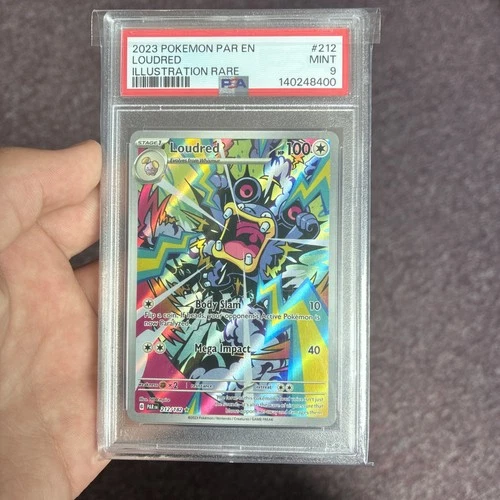PSA 9 LOUDRED PARADOX RIFT 2023 POKÉMON PAR ILLUSTRATION RARE #212