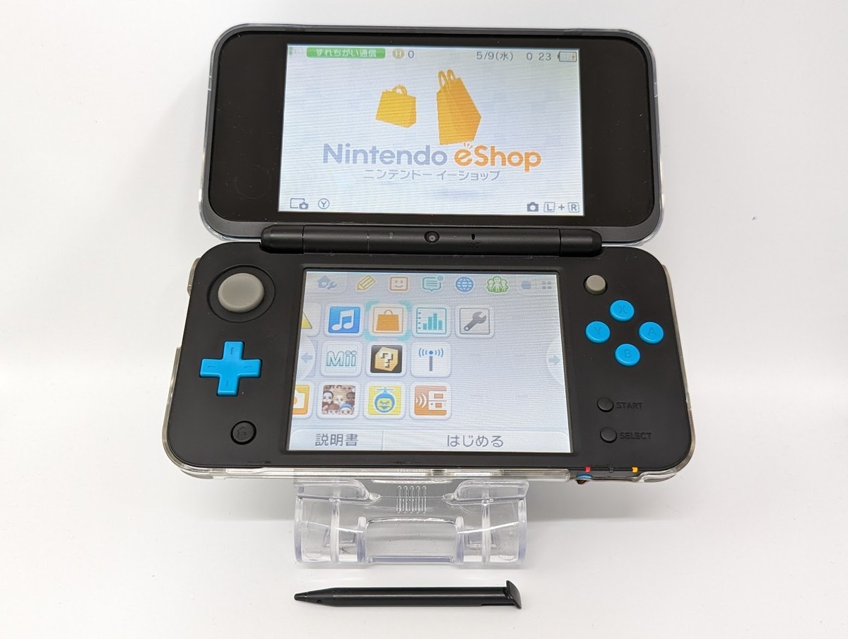 B5655 Nintendo new 2DS console LL XL Turquoise x Black Japan w/box