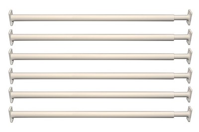Fenstersicherungsleisten 6 Stück (runde verstellbare Fensterleisten 6 Stück)