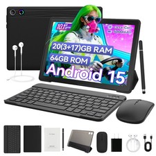 Android 15 10.1 inch Tablet 20GB RAM 64GB ROM IPS LCD Touchscreen Dual Camera