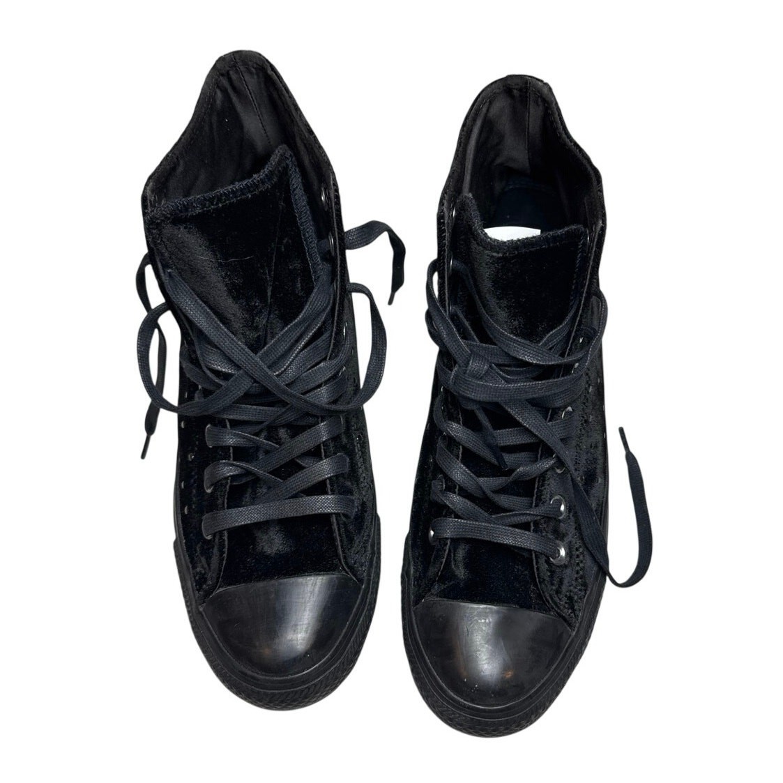 Converse Black Velvet Studded High Tops New, No Box Women’s 10  thumbnail 2