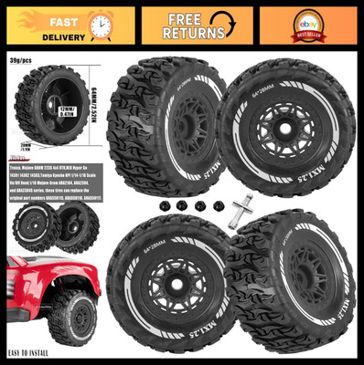 12MM Hex RC Wheels & Tires for 1/14 1/16 1/18 Off-Road Racing Car